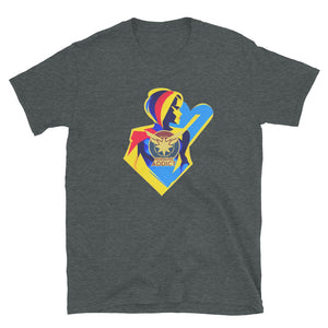 Silhoutte Sticker, Heroine Addict (CAPTAIN MARVEL inspired Design) Short-Sleeve Unisex T-Shirt