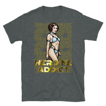 Load image into Gallery viewer, Mosaic Profile, Heroine Addict (STAR WARS, LEIA inspired Design) Short-Sleeve Unisex T-Shirt