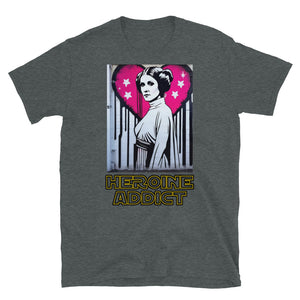 Graffiti Profile, Heroine Addict (STAR WARS, LEIA inspired Design) Short-Sleeve Unisex T-Shirt