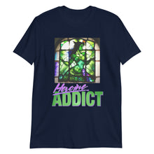 Load image into Gallery viewer, Stained Glass, Heroine Addict (SHE HULK inspired Design) Short-Sleeve Unisex T-Shirt