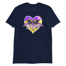 Load image into Gallery viewer, Heart Sticker, Heroine Addict (BATGIRL inspired Design) Short-Sleeve Unisex T-Shirt