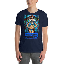 Load image into Gallery viewer, Stained Glass, Heroine Addict (STAR WARS, LEIA inspired Design) Short-Sleeve Unisex T-Shirt