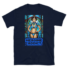 Load image into Gallery viewer, Stained Glass, Heroine Addict (STAR WARS, LEIA inspired Design) Short-Sleeve Unisex T-Shirt