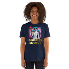 Load image into Gallery viewer, &quot;I Heart&quot; Graffiti Profile, Heroine Addict (STAR WARS, LEIA inspired Design) Short-Sleeve Unisex T-Shirt