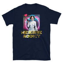 Load image into Gallery viewer, &quot;I Heart&quot; Graffiti Profile, Heroine Addict (STAR WARS, LEIA inspired Design) Short-Sleeve Unisex T-Shirt