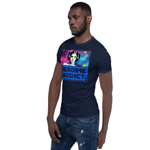 Sticker Art, Heroine Addict (STAR WARS, LEIA inspired Design) Short-Sleeve Unisex T-Shirt