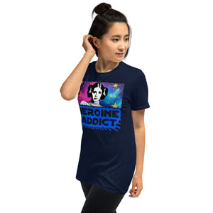 Sticker Art, Heroine Addict (STAR WARS, LEIA inspired Design) Short-Sleeve Unisex T-Shirt