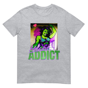 "I Heart" Graffiti, Heroine Addict (SHE HULK inspired Design) Short-Sleeve Unisex T-Shirt