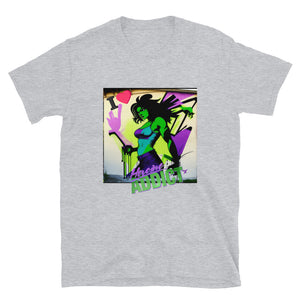 "I Heart" Graffiti Profile, Heroine Addict (SHE HULK inspired Design) Short-Sleeve Unisex T-Shirt