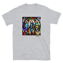 Load image into Gallery viewer, Stained Glass, Heroine Addict (CAPTAIN MARVEL inspired Design) Short-Sleeve Unisex T-Shirt