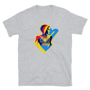 Silhoutte Sticker, Heroine Addict (CAPTAIN MARVEL inspired Design) Short-Sleeve Unisex T-Shirt