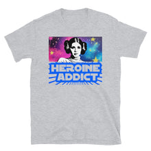 Load image into Gallery viewer, Sticker Art, Heroine Addict (STAR WARS, LEIA inspired Design) Short-Sleeve Unisex T-Shirt