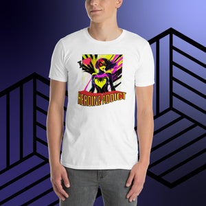 "I Heart" Graffiti, Heroine Addict (SPIDER-WOMAN inspired Design) Short-Sleeve Unisex T-Shirt