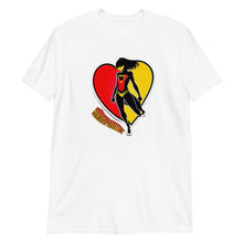 Load image into Gallery viewer, Hero in Heart, Heroine Addict (SPIDER-WOMAN inspired Design) Short-Sleeve Unisex T-Shirt