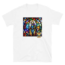 Load image into Gallery viewer, Stained Glass, Heroine Addict (CAPTAIN MARVEL inspired Design) Short-Sleeve Unisex T-Shirt