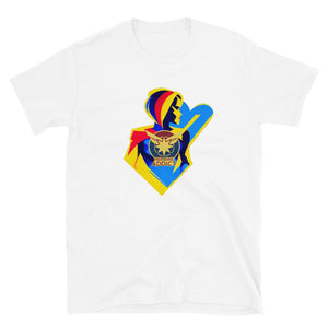 Silhoutte Sticker, Heroine Addict (CAPTAIN MARVEL inspired Design) Short-Sleeve Unisex T-Shirt