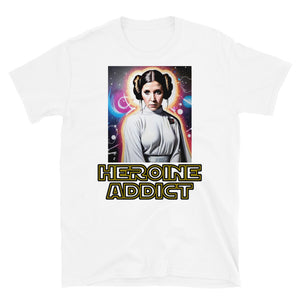 Pretty Portrait, Heroine Addict (STAR WARS, LEIA inspired Design) Short-Sleeve Unisex T-Shirt