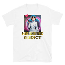 Load image into Gallery viewer, &quot;I Heart&quot; Graffiti Profile, Heroine Addict (STAR WARS, LEIA inspired Design) Short-Sleeve Unisex T-Shirt