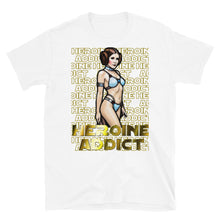 Load image into Gallery viewer, Mosaic Profile, Heroine Addict (STAR WARS, LEIA inspired Design) Short-Sleeve Unisex T-Shirt