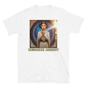 "My Angel" Heroine Addict (STAR WARS, LEIA inspired Design) Short-Sleeve Unisex T-Shirt