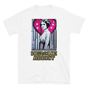 Graffiti Profile, Heroine Addict (STAR WARS, LEIA inspired Design) Short-Sleeve Unisex T-Shirt