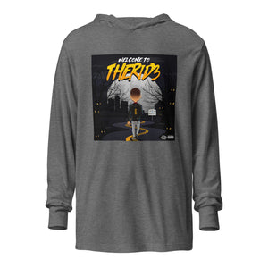 WELCOME TO THE RID3 Hooded long-sleeve tee