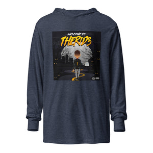 WELCOME TO THE RID3 Hooded long-sleeve tee