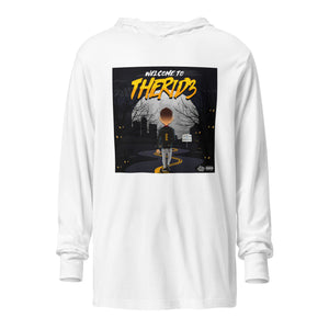 WELCOME TO THE RID3 Hooded long-sleeve tee