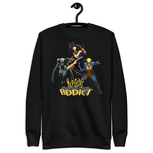 Heroine Addict, "Nice Outfits" (ALL NEW WOLVERINE inspired Design) Unisex Premium Sweatshirt