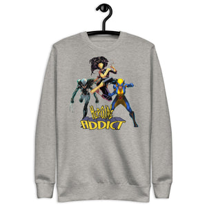 Heroine Addict, "Nice Outfits" (ALL NEW WOLVERINE inspired Design) Unisex Premium Sweatshirt