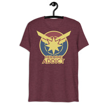 Load image into Gallery viewer, Heroine Addict (CAPTAIN MARVEL inspired Design) Unisex Tri-Blend T-Shirt | Bella + Canvas 3413