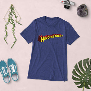 Heroine Addict (SUPERGIRL inspired Design) Unisex Tri-Blend T-Shirt | Bella + Canvas 3413