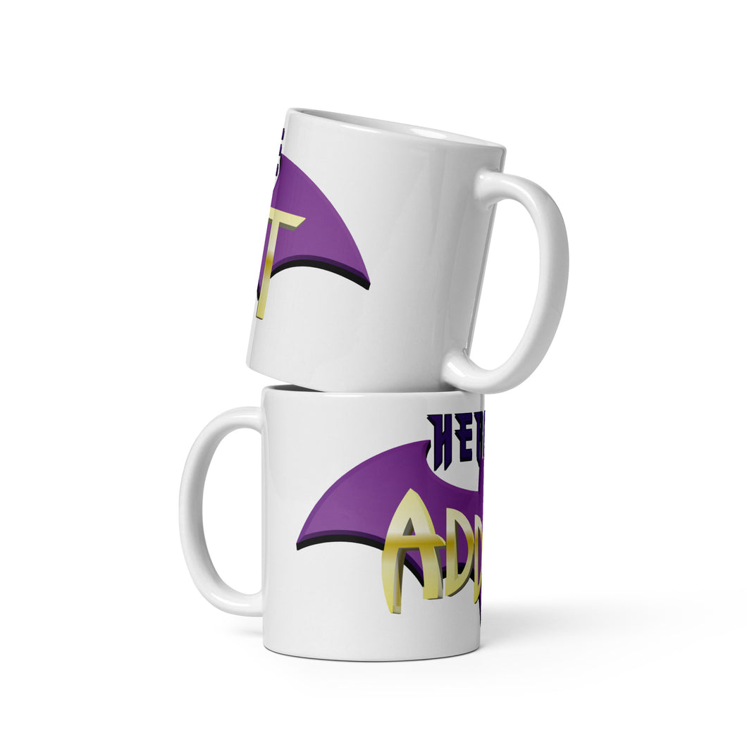 Heroine Addict (BATGIRL inspired Design) White Glossy Mug