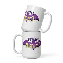 Load image into Gallery viewer, Heroine Addict (BATGIRL inspired Design) White Glossy Mug