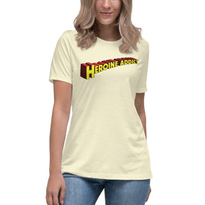 Heroine Addict (SUPERGIRL inspired Design) Bella + Canvas 6400 Women's Relaxed T-Shirt