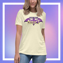 Load image into Gallery viewer, Heroine Addict (BATGIRL inspired Design) Bella + Canvas 6400 Women&#39;s Relaxed T-Shirt