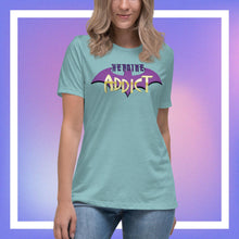 Load image into Gallery viewer, Heroine Addict (BATGIRL inspired Design) Bella + Canvas 6400 Women&#39;s Relaxed T-Shirt