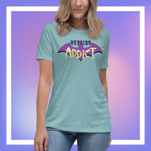 Heroine Addict (BATGIRL inspired Design) Bella + Canvas 6400 Women's Relaxed T-Shirt