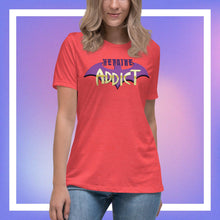 Load image into Gallery viewer, Heroine Addict (BATGIRL inspired Design) Bella + Canvas 6400 Women&#39;s Relaxed T-Shirt