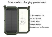 Load image into Gallery viewer, Sun Chaser Mini Solar Powered Wireless Phone Charger 10,000 mAh With LED Flood Light