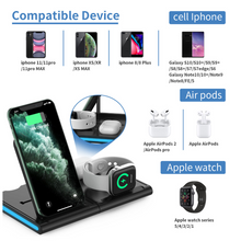 Load image into Gallery viewer, Magnetic Power Tiles 4 In 1 Wireless Charging Station