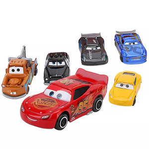 14Pcs/set Disney Pixar Cars 3 Mack Uncle Truck Toy Car Set Lightning McQueen Jackson Storm 1:55 Diecast Car Model Toy Kids Gift