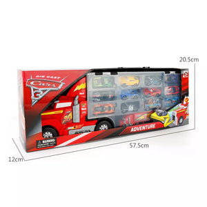 14Pcs/set Disney Pixar Cars 3 Mack Uncle Truck Toy Car Set Lightning McQueen Jackson Storm 1:55 Diecast Car Model Toy Kids Gift