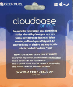 CLOUDBASE PRIME - Steam Downloadable Game -Key Card, Geek Fuel Exclusive