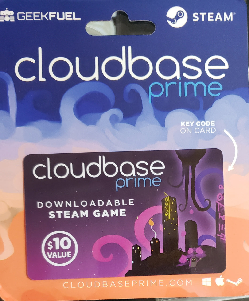 CLOUDBASE PRIME - Steam Downloadable Game -Key Card, Geek Fuel Exclusive