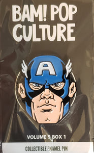 CAPTAIN AMERICA Limited Enamel Pin (Marvel, Avengers) Bam! Box 5.1 Exclusive