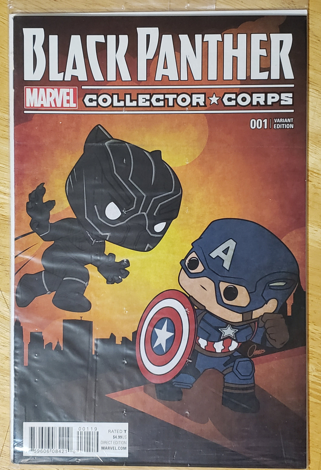 BLACK PANTHER #001. MARVEL Collector Corps/Funko Exclusive Variant F/VF-NM