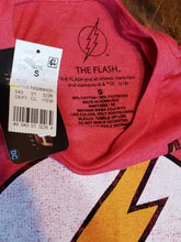 Load image into Gallery viewer, The Flash, distressed logo Small T Shirt, Official DC Comics