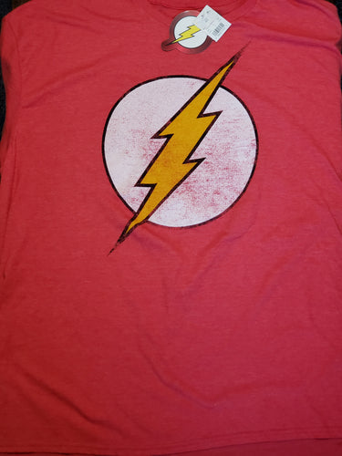 The Flash, distressed logo  XXL T Shirt, Official DC Comics