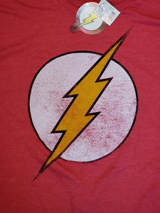 The Flash, distressed logo  XXL T Shirt, Official DC Comics